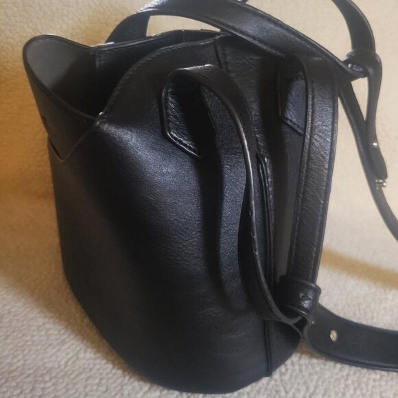 NWOT!!  K. Carroll Berni Satchel & Crossbody Black Faux Leather - Picture 7 of 16